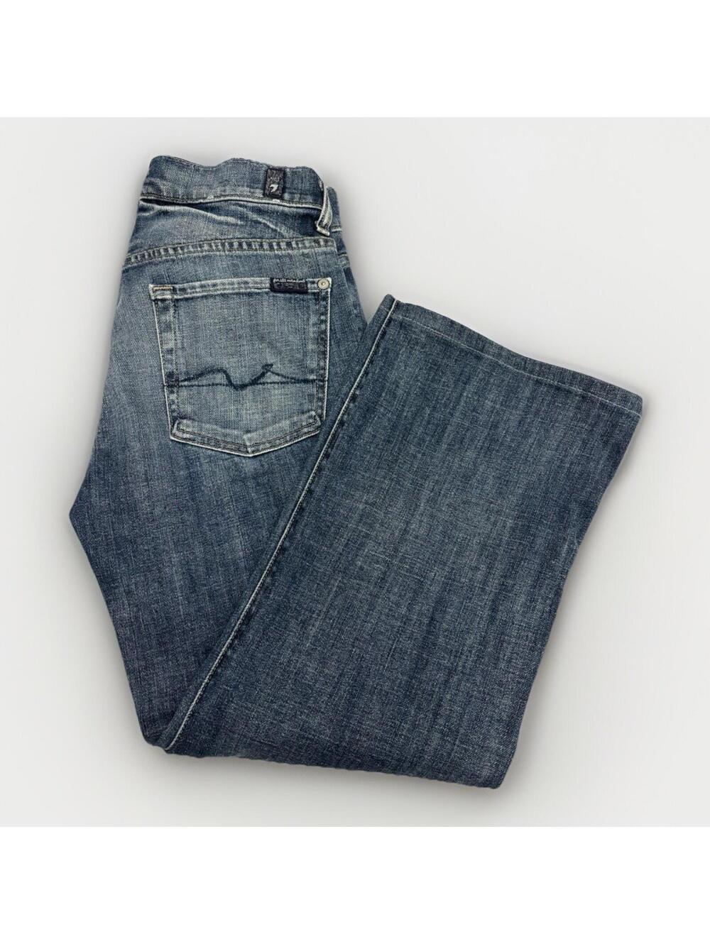 Women’s 7 For All Mankind Dark Wash Bootcut Jeans Size 28x24